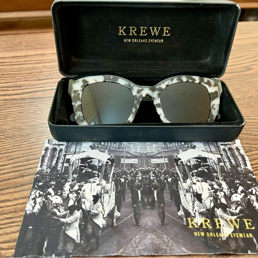 Krewe Dauphine Grey Tortoiseshell Sunglasses